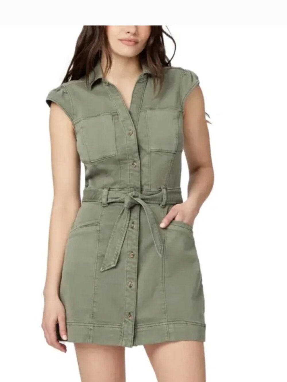 Paige Jaxsyn Dress in ivy green - NWT- Size 12